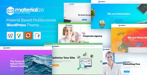 Materialize 1.5 - Material Design Multipurpose WordPress Theme