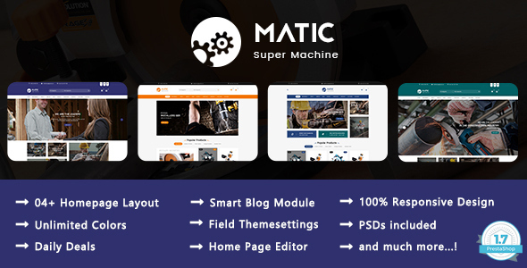 Matic 9.0.1 - Super Machine PrestaShop Theme