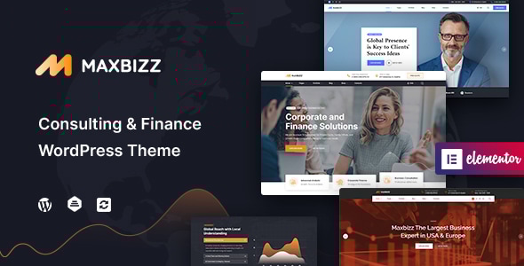 Maxbizz 1.2.3.18 - Consulting & Financial Elementor WordPress Theme