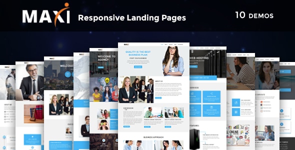 Maxi - Multipurpose Responsive HTML Landing Pages