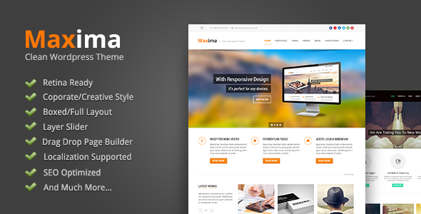 Maxima 6.8 - Retina Ready WordPress Theme