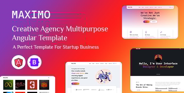 Maximo - Creative Business and Innovative Angular Template