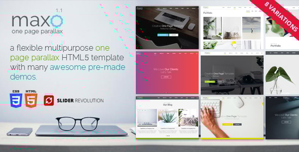 Maxo 1.0 - One Page Parallax