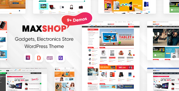 MaxShop 3.6.24 - Electronics Store Elementor WooCommerce WordPress Theme (9 Homepages 2 Mobile Layouts)