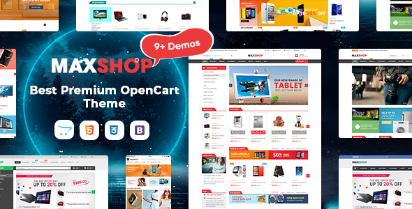 MaxShop 2.0.5 - Fastest & Responsive Multipurpose OpenCart 3 & 2.3 Theme