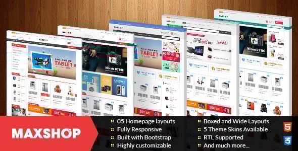 Maxshop 1.0 - Multipurpose Responsive Prestashop Theme