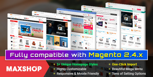 Maxshop 1.9.1.0 - Premium Magento 2 and 1.9 Store Theme