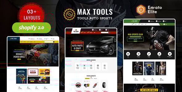 MaxTools 20.0 - Shopify Theme for Multi-Purpose Tools Sports & Auto Parts