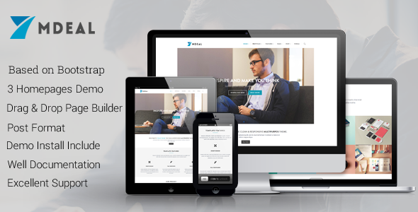 Mdeal 7.5 - Responsive Business Drupal 7.6 Theme