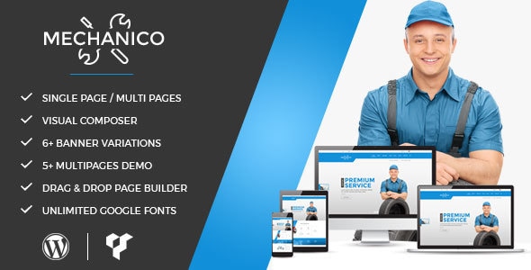 Mechanico 1.5 - Car Mechanic Shop WordPress Theme