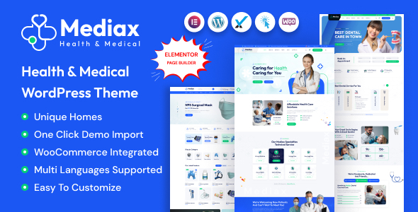 Mediax 1.0 - Health & Medical WordPress Theme