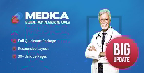 Medica 3.8.12 - Clean Responsive Medical Joomla Theme