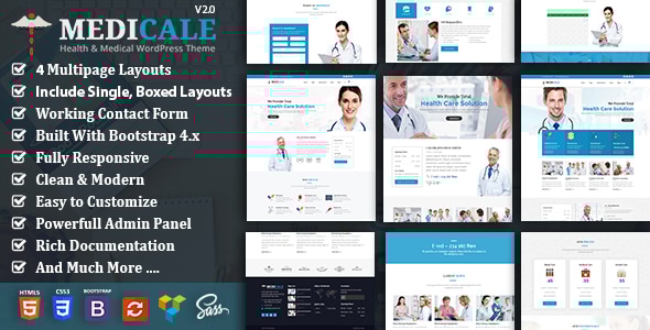 Medicale 3.0 - Health Dentist WordPress Theme