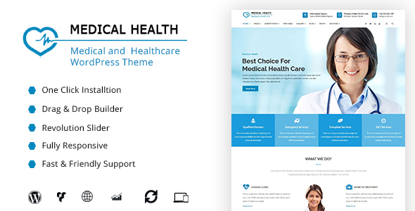 MedicalHealth 3.0 - Doctor & Healthcare Clinic WordPress Theme