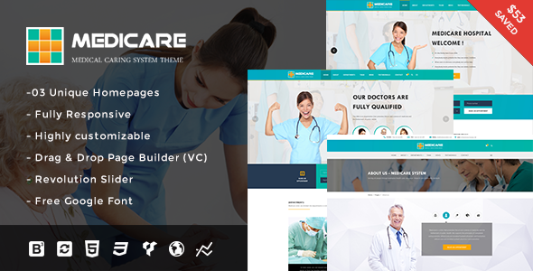 Medicare 2.5.2 - Medical and Health Responsive WordPress Theme