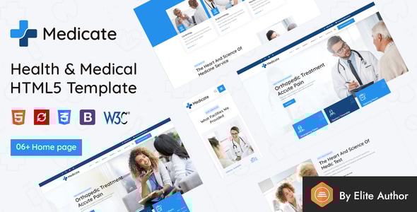 Medicate 1.2 - Health & Medical HTML Template