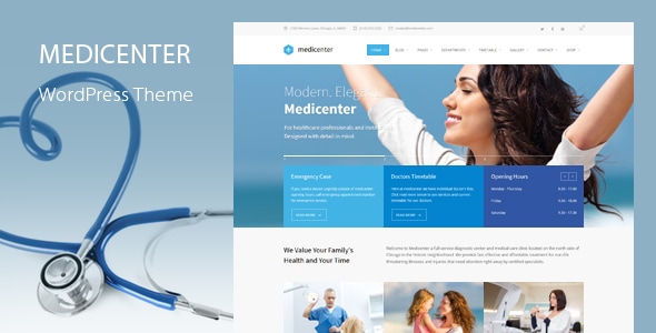 MediCenter 6.9 - Health Medical Clinic WordPress Theme