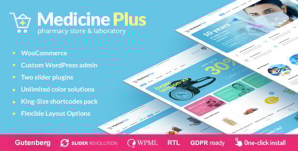 Medicine Plus 1.4.4 - Medical Pharmacy & Drugstore Theme