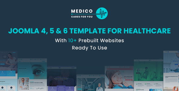Medico - Joomla 4 5 & 6 Template For Healthcare With Prebuilt Websites