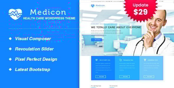 Medicon 2.1 - Health and Medical WordPress Theme