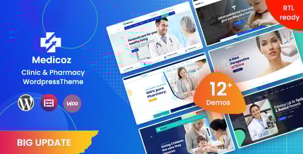 Medicoz 2.6 - Clinic & Pharmacy WordPress Theme