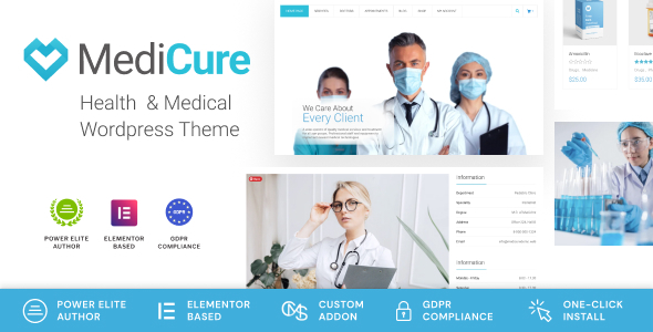 MediCure 2.2.1 - Health  & Medical Wordpress Theme