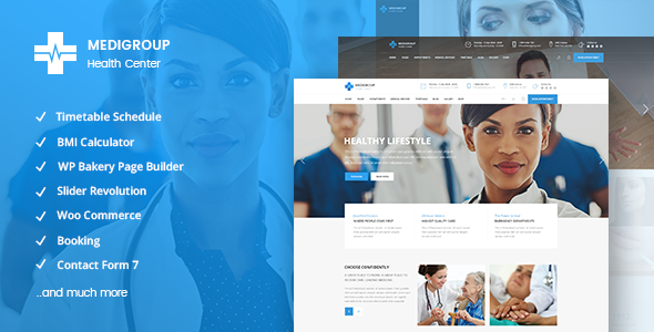 Medigroup 2.0 - Medical and Health WordPress Theme