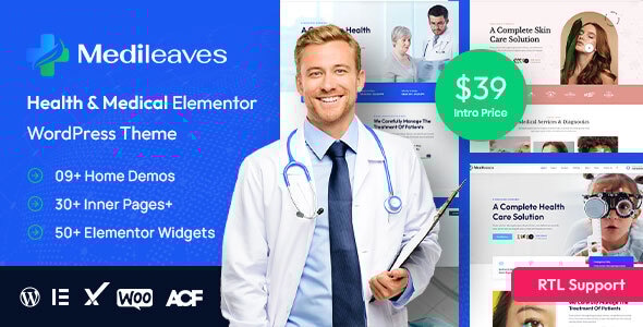 Medileaves 6.7.34 - Health & Medical WordPress Theme  RTL Ready