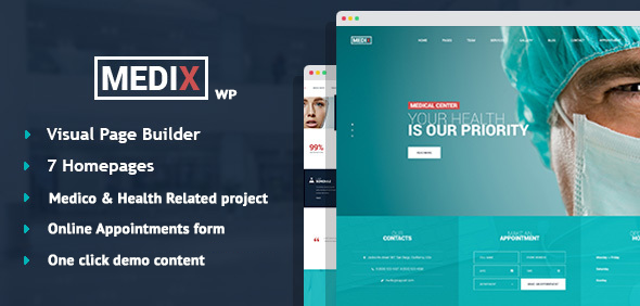 Medix 3.1 - Medical Clinic WordPress Theme