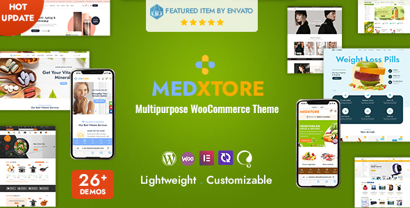 MedXtore 2.2.1 - Responsive Multipurpose Elementor WooCommerce WordPress Theme