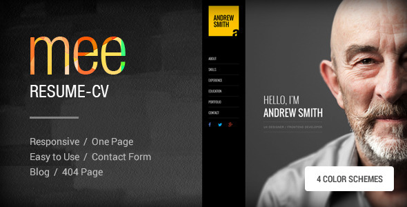 MEE 11.02.2015 - Responsive Resume  Personal Portfolio