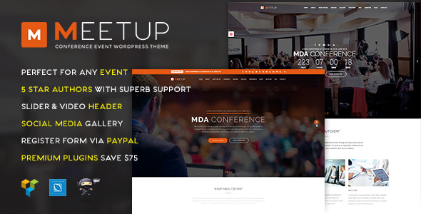 Meetup 2.0.3 - Conference Event WordPress Theme