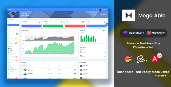 Mega 19.0 - Able Bootstrap 4 & Angular 10 Admin Template