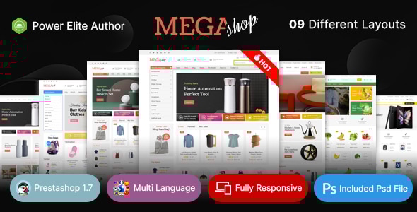 Mega Shop 1.7.6 - Multiuse Prestashop v1.7 Theme