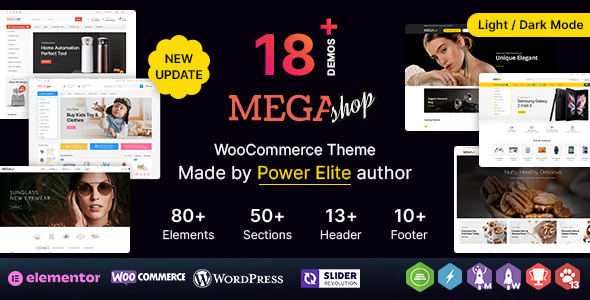 Mega Shop WP 3.4.0 - Multipurpose Elementor WooCommerce Theme