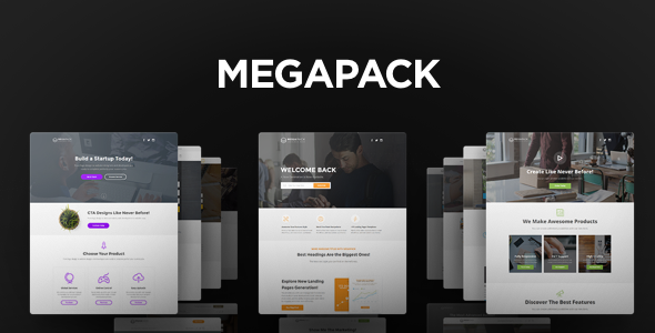 MEGAPACK 21.0 Marketing HTML Landing Pages Pack