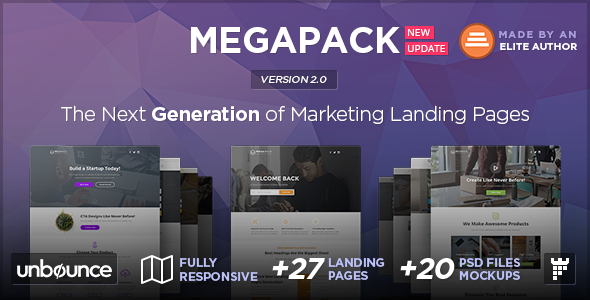 MEGAPACK 2.0 - Multipurpose Unbounce Landing Pages Pack
