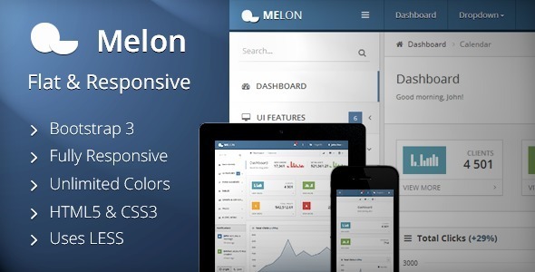 Melon 2.0.0 - Flat & Responsive Admin Template