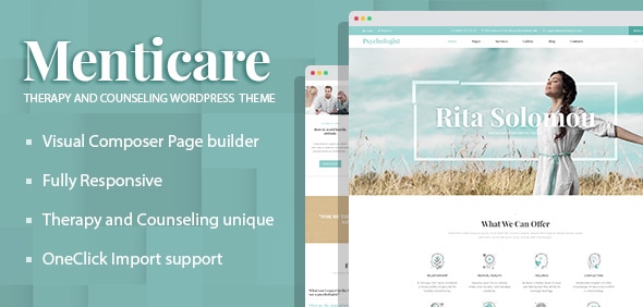 Menticare 3.3 - Therapy and Counseling WordPress Theme