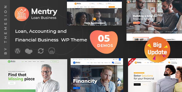 Mentry 3.4 - Loan and Financial WordPress Theme