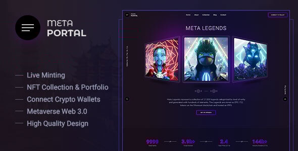MetaPortal 9.0 - NFT Portfolio and Landing Page