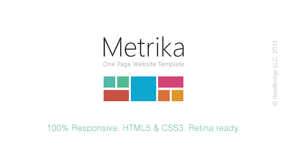 Metrika 04.10.2013 - Responsive OnePage Template