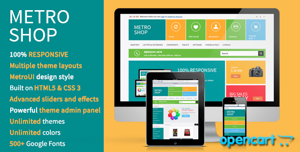 MetroShop 1.5.5 - Premium OpenCart theme
