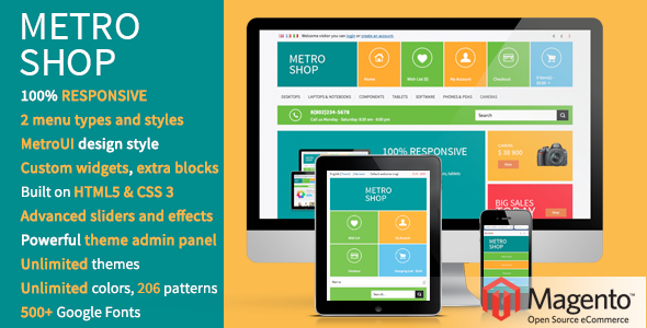 MetroShop 1.9 - Responsive Magento theme