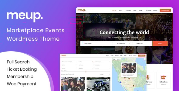 Meup 2.1.2 - Event Marketplace WordPress Theme