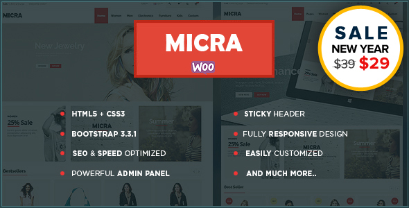 Micra 5.2 - Multipurpose Responsive WooCommerce WordPress Theme