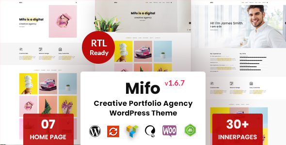 Mifo 1.1 - Creative Minimal Portfolio WordPress Theme