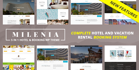 Milenia 1.4.0 - Hotel & Booking WordPress Theme
