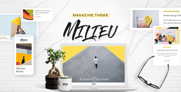 Milieu 1.7 - Art Style and Culture Magazine WordPress Theme