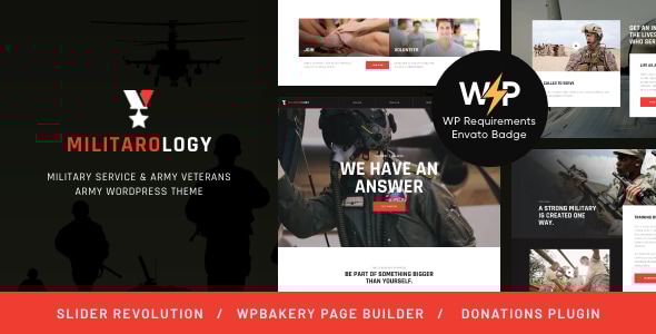Militarology 1.0.16 - Military Service & Army Veterans WordPress Theme